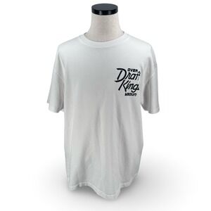 Just Don x DraftKings White Graphic‎ T-Shirt Mens XL BTSA-006-SHJ Made in USA